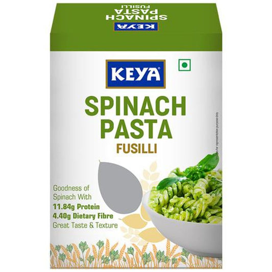 Spinach Fusilli Pasta - Healthy, Rich In Protein & Dietary Fibre