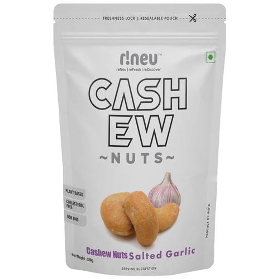 Cashew Nuts - Salted, Garlic, Premium, Protein Rich