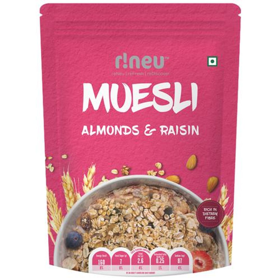 Muesli Almonds & Raisins Breakfast Cereals - Fibre Rich