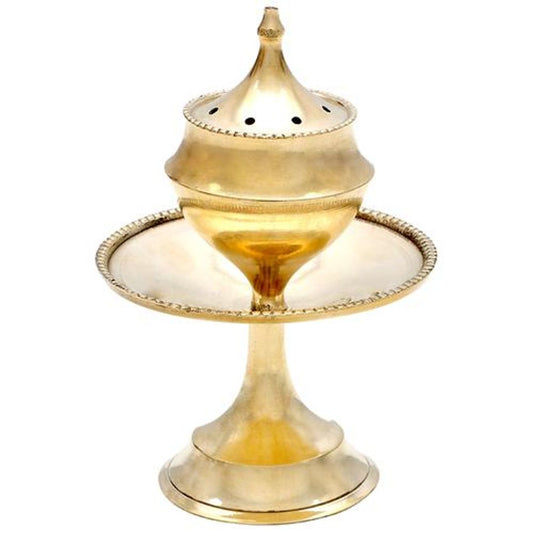 Nitya Brass Pankhudi Agarbatti Stand/Incense Holder - Puja Essential, Durable