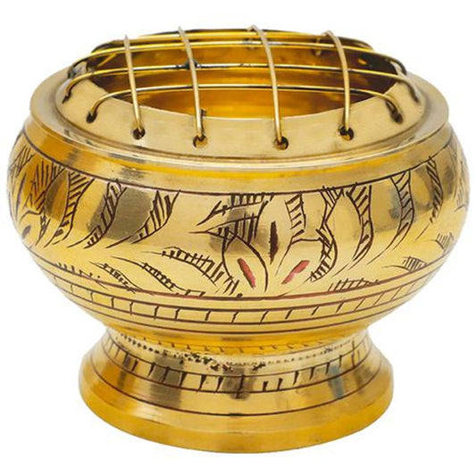 Nitya Brass Dhoop Burner/Incense Holder - Puja Essential, Durable