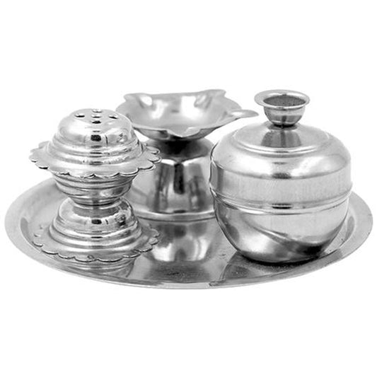 Nitya Suryamukhi 3 In 1 Puja Karanda Set - Puja Essential, Durable