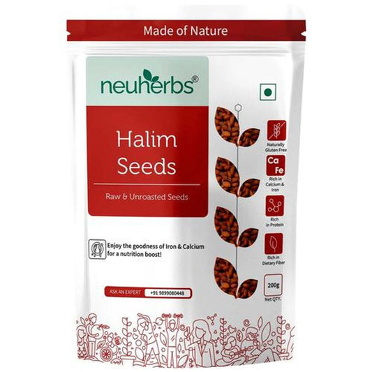 Raw & Unroasted Halim Seeds - Rich In Calcium & Iron, Gluten Free, Helps Manage Weight