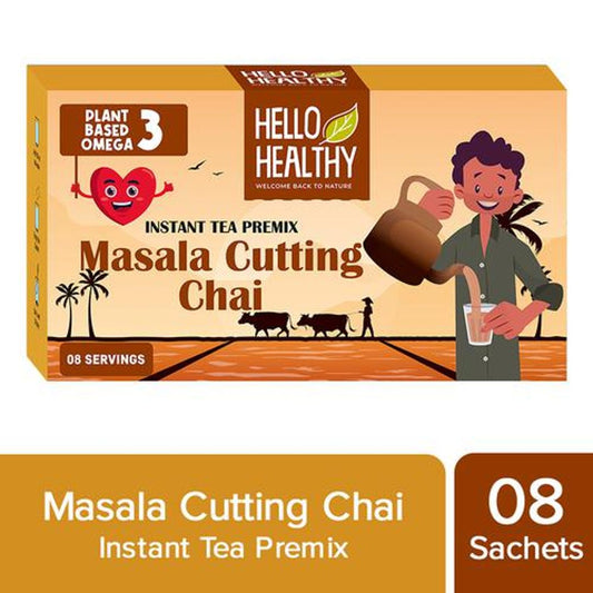 Instant Tea Premix/Masala Cutting Chai - Plant-Based, Rich In Omega 3