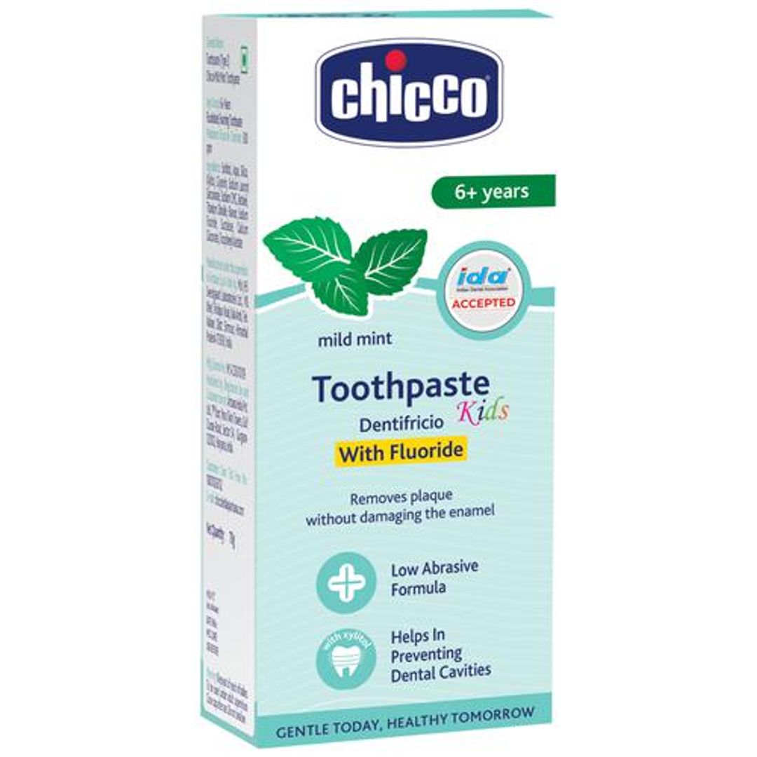 Mild Mint Toothpaste - With Fluoride, Prevents Dental Cavity, For 6+ Year Kids