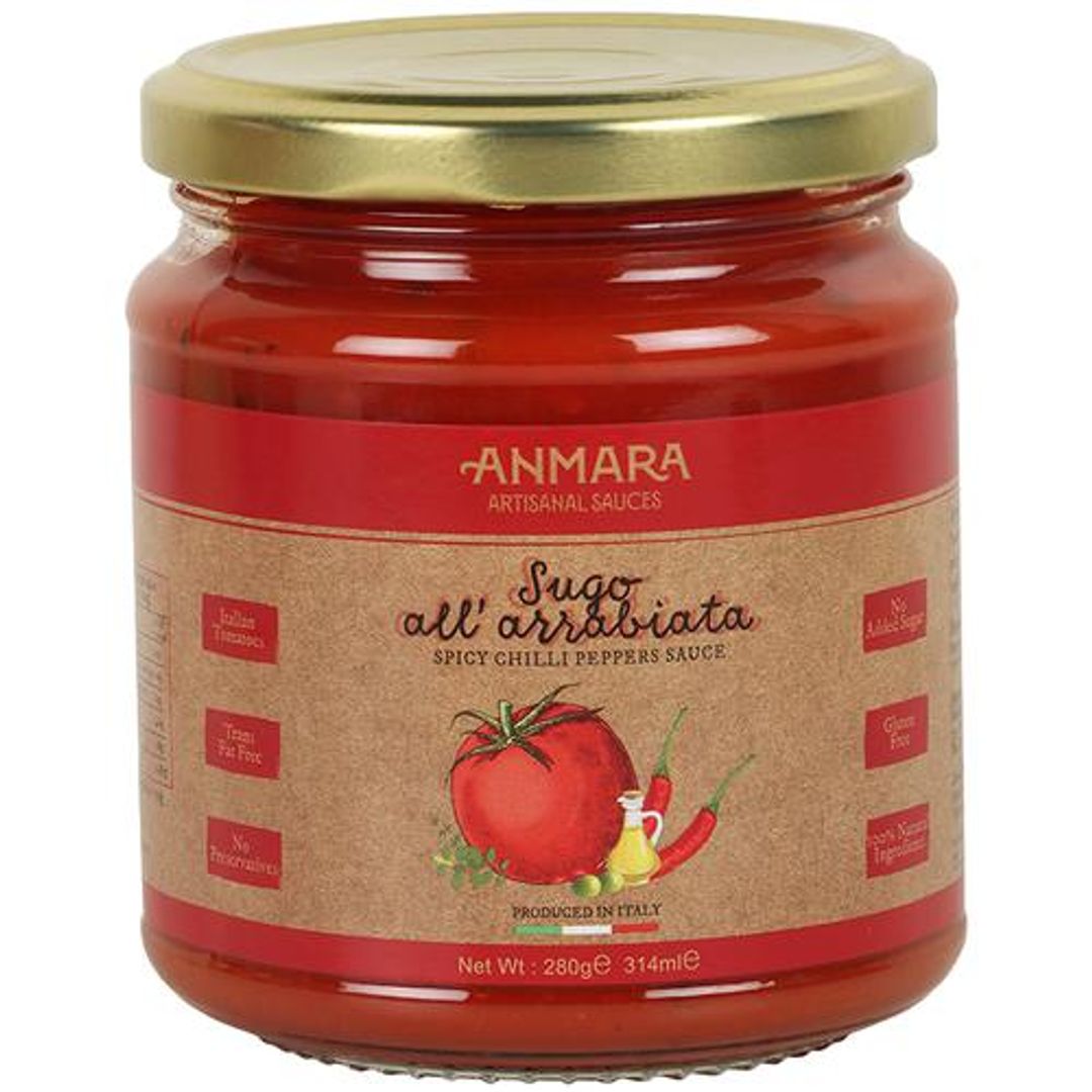 Sugo All' Arrabiata Sauce - No Added Sugar, Gluten Free