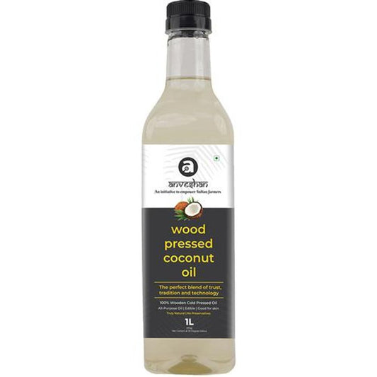 Wood Cold Pressed Coconut Oil - For Hair, Skin, Cooking