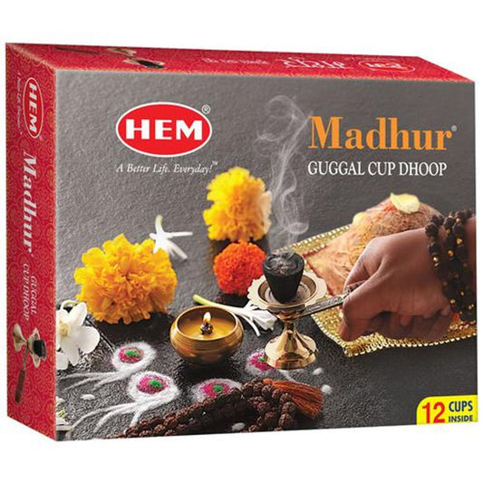 Madhur Gugal Cup Dhoop - Soothing & Long-Lasting Fragrance