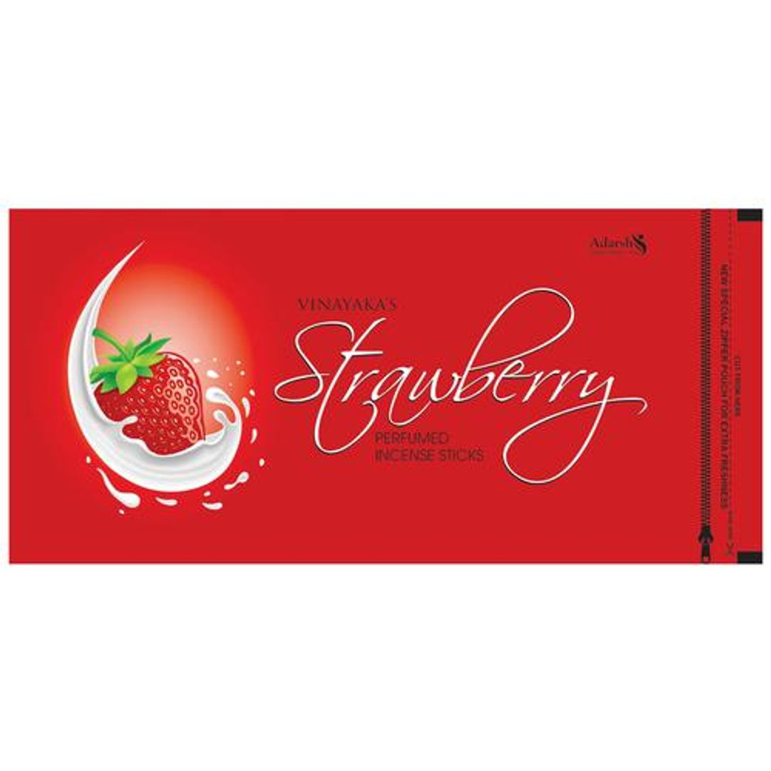 Strawberry Perfumed Incense Sticks Agarbatti - Authentic Fragrance