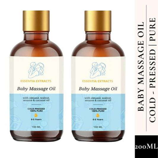 Baby Massage Oil Combo - 100% Pure, Cold-Pressed, For 0-5 Years