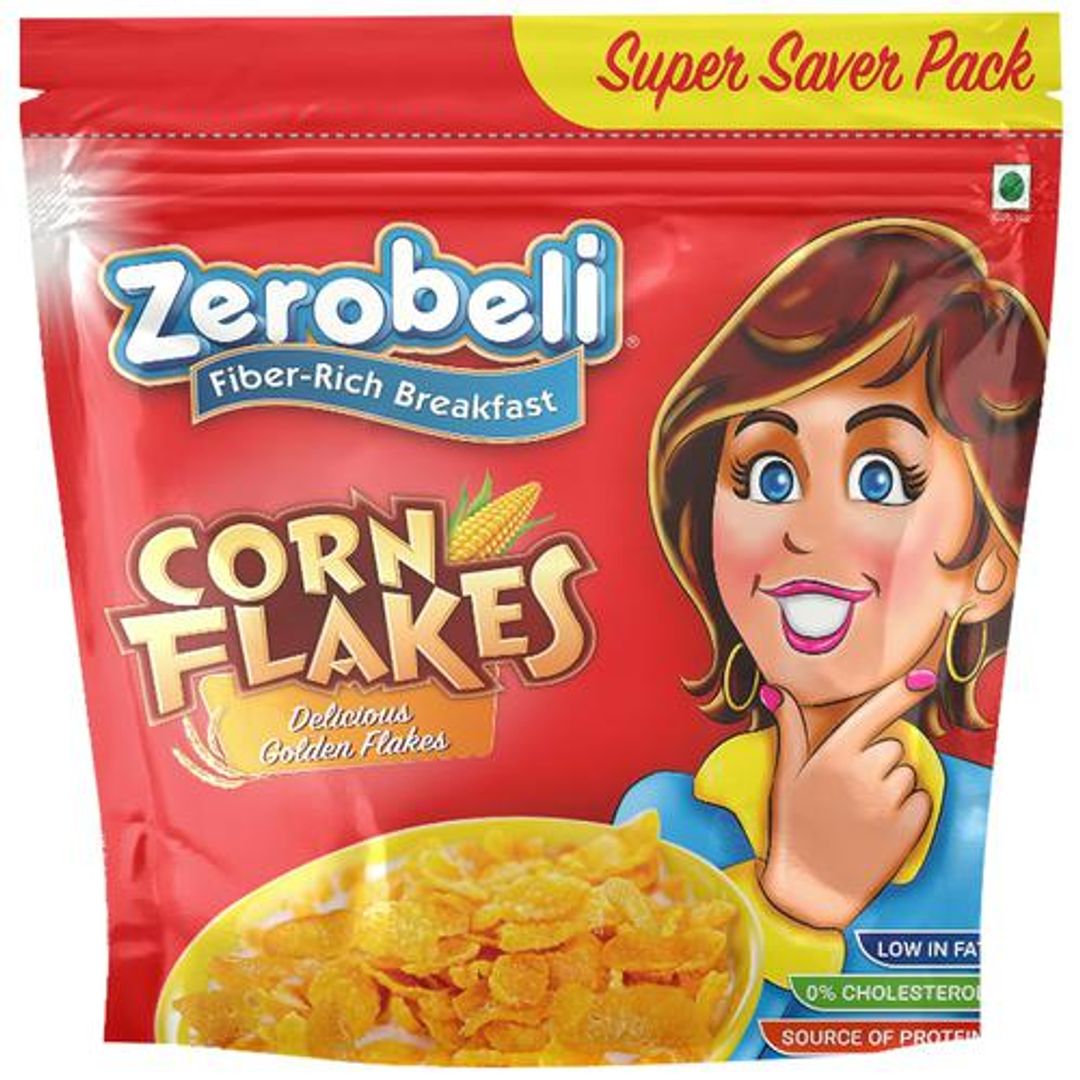 Corn Flakes - Fiber-Rich Breakfast, Crunchy, Zero Cholesterol