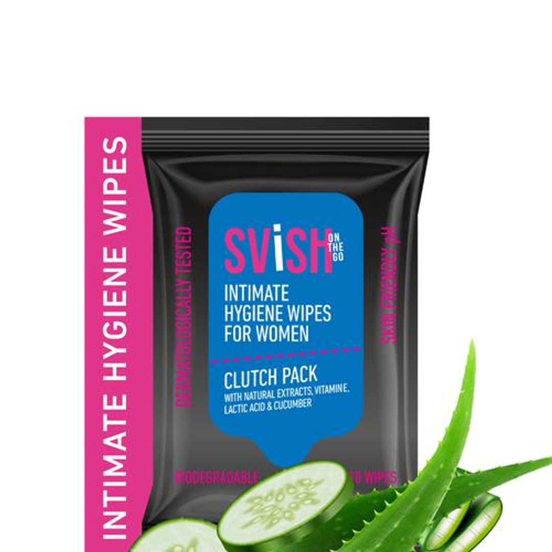 Intimate Hygiene Wipes For Women - Cucumber Fragrance With Natural Extracts