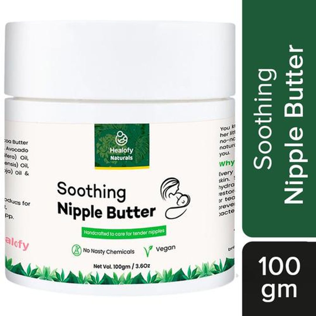 Soothing Nipple Butter Cream - No Chemicals, Vegan, For Breast Feeding Moms