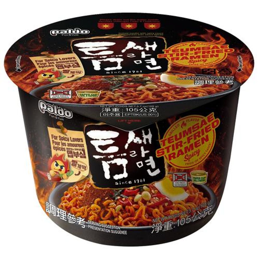 Teumsae Stir-Fried Ramen Korean Cup Noodles - Spicy