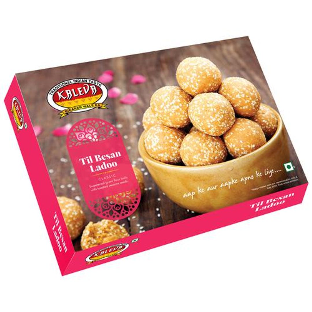 Til Besan Ladoo - Indian Sweet