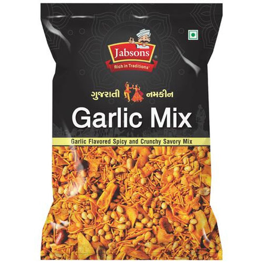 Gujarati Namkeen - Garlic Mix, Spicy, Crunchy & Savoury Snack