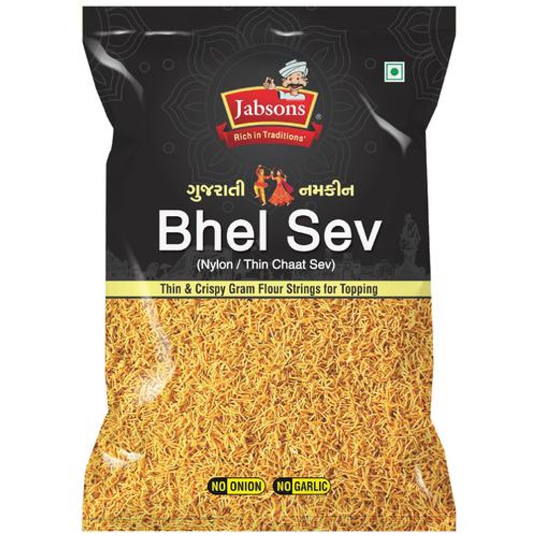 Gujarati Namkeen - Bhel Sev, Thin & Crispy Gram Flour Strings, For Topping