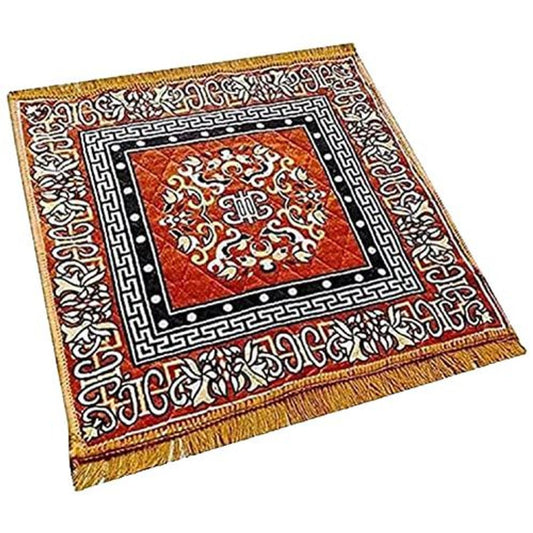 Prayer Mat/Aasan - Rust, Velvet Polyester, 46 cm, For Multipurpose, Easy To Carry