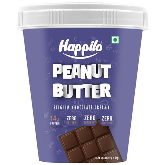 Belgium Chocolate Peanut Butter - Creamy, High In Protein, Gluten Free