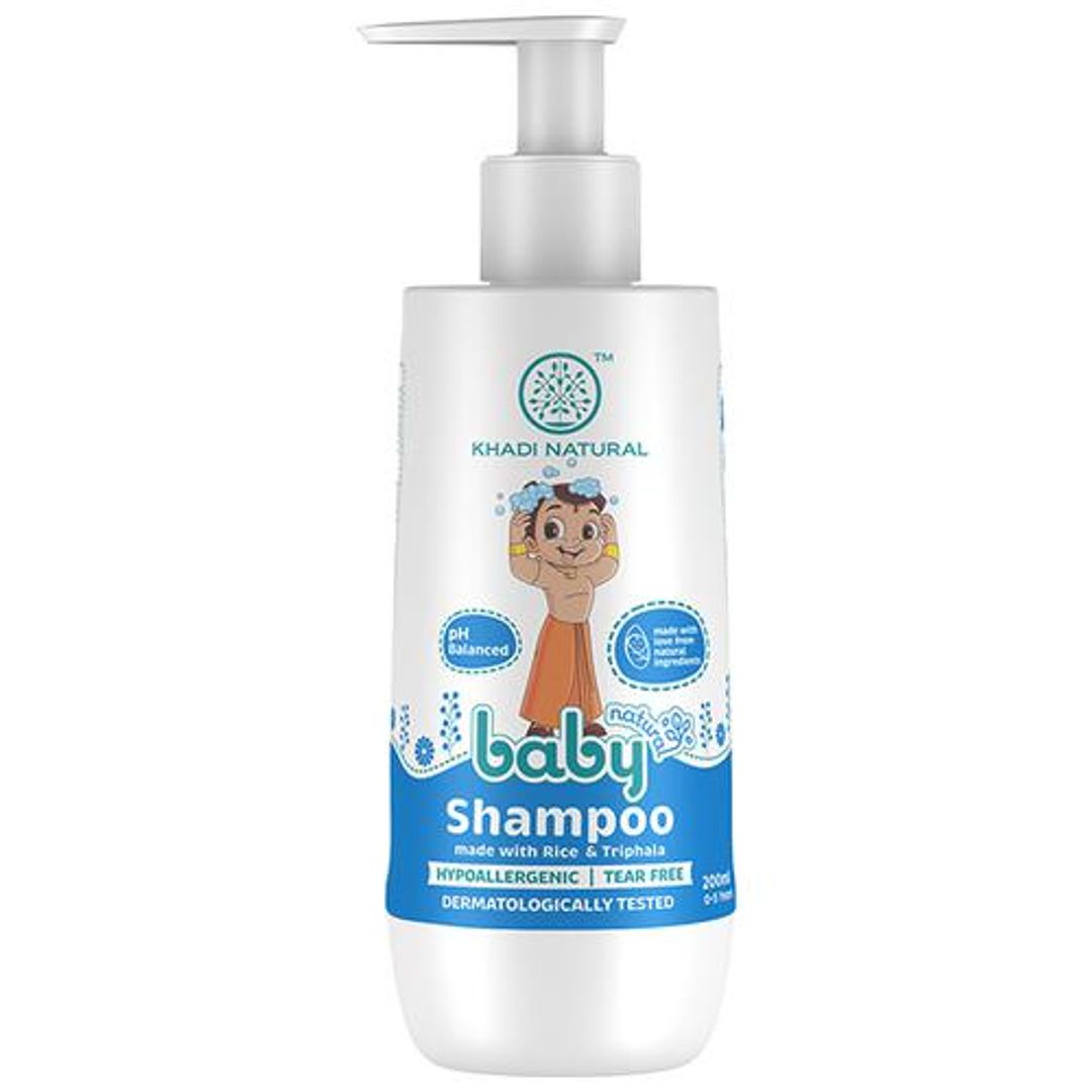 Baby Shampoo - With Rice & Triphala, Tear Free, SLS & Paraben Free, For 0-5 Years