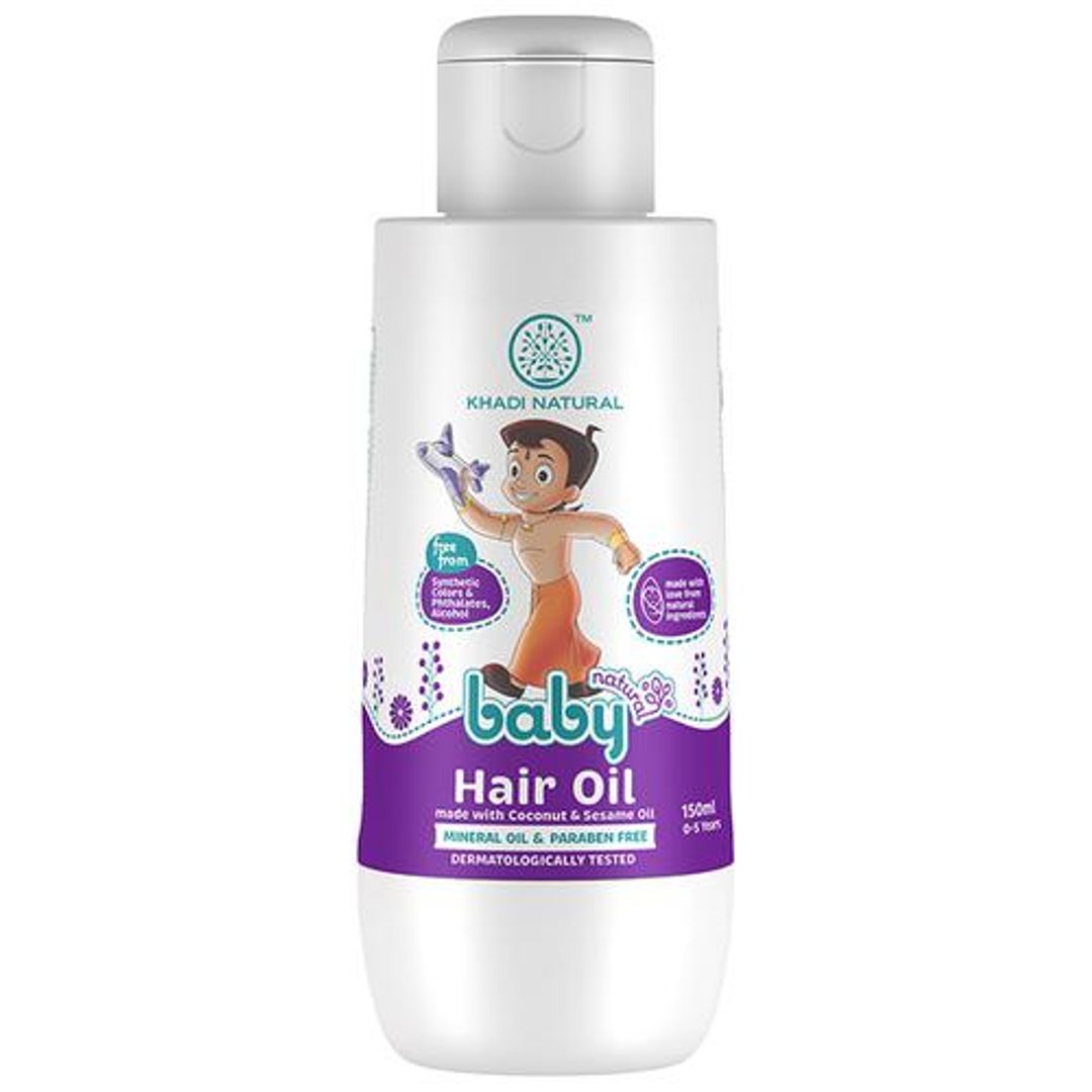 Baby Hair Oil - With Coconut & Sesame Oil, Mineral Oil & Paraben Free