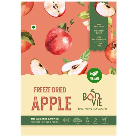 Freeze Dried Apple - 100% Real Fruit, Vegan, No Sugar, Gluten Free