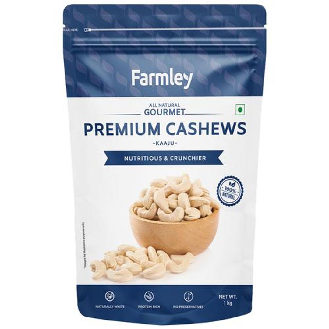 Premium Natural Cashews - Mangalore Origin Raw Kaju, Rich In Vitamins & Minerals, Perfect Dry Fruits Snack