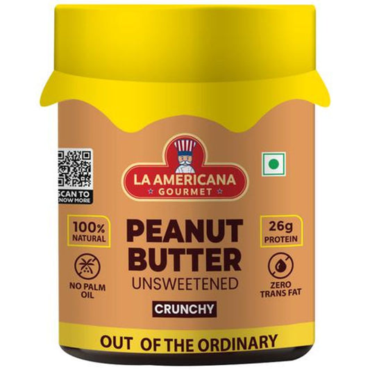 Peanut Butter - Unsweetened, Crunchy, 26 g Protein, Zero Trans Fat