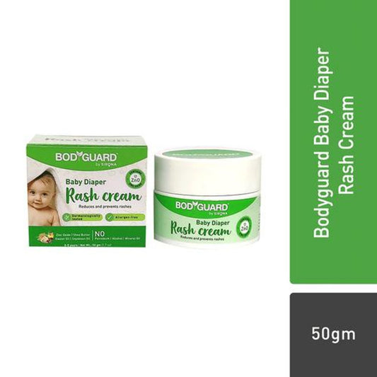 Diaper Rash Cream for Babies - 50 gm | Reduces and Prevents Rashes | with Shea Butter, Zinc Oxide, Caster Oil & Soyabean Oil