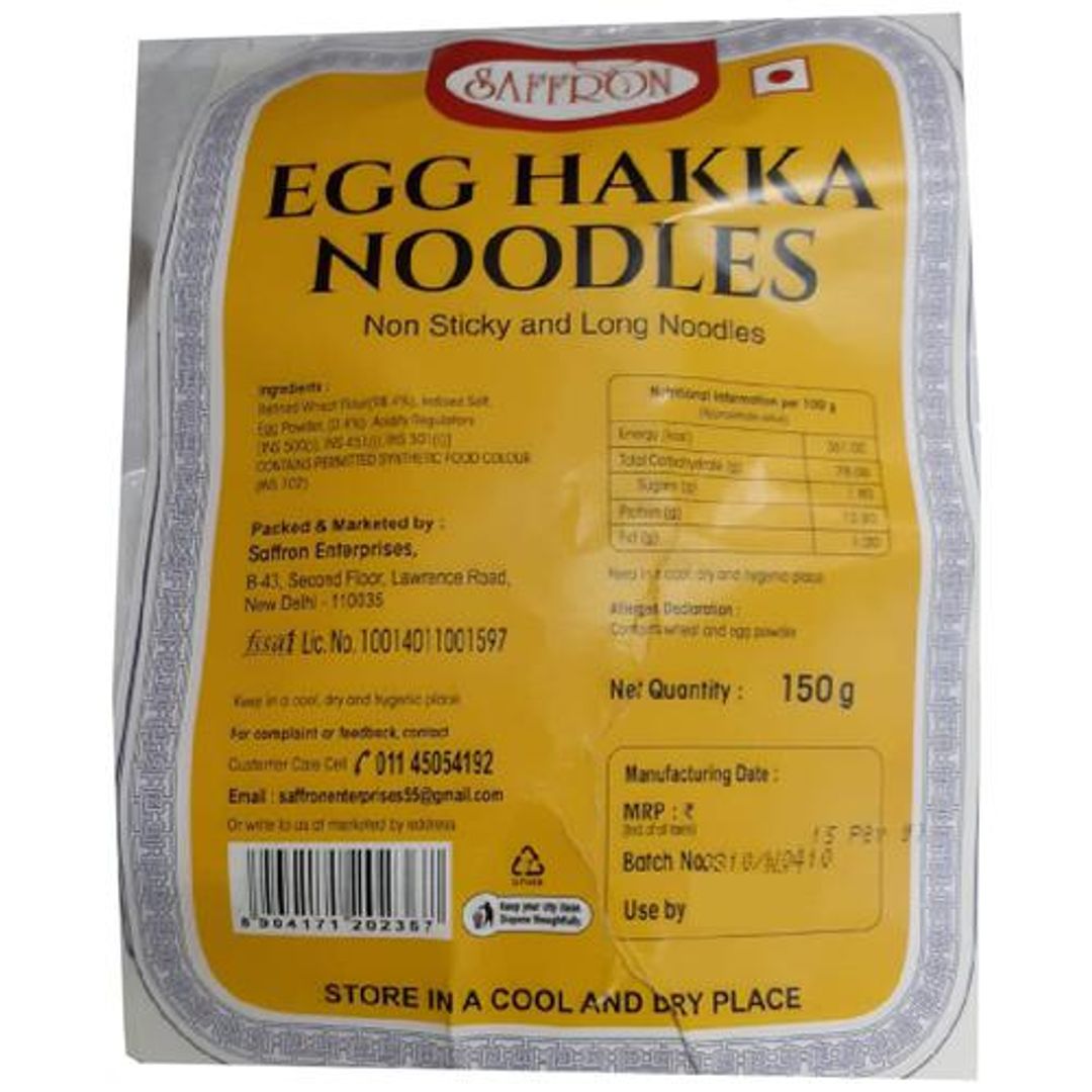 Egg Hakka Noodles - Non Sticky, Long, Authentic Flavour & Taste