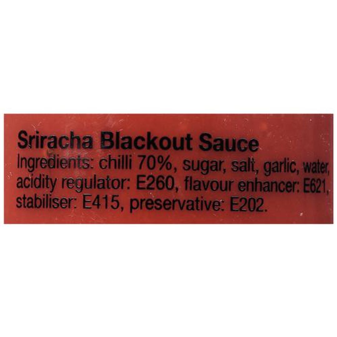 Sriracha Blackout Sauce - Spicy, Adds Flavour