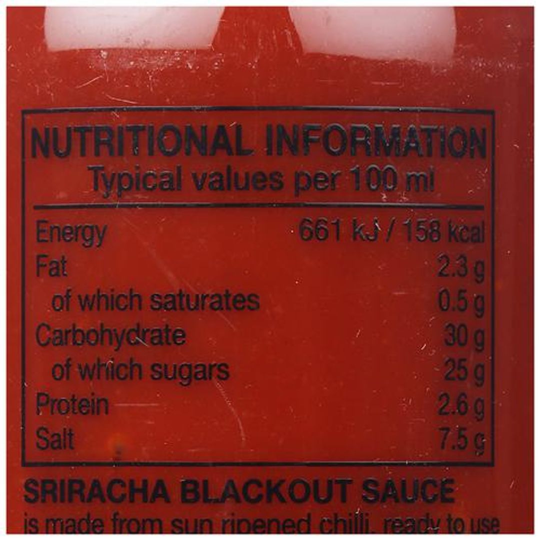 Sriracha Blackout Sauce - Spicy, Adds Flavour