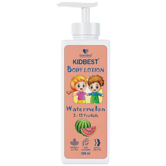 Kidbest - Body Lotion, Watermelon, For Kids, Anti-Bacterial, Tear, Paraben, SLS Free