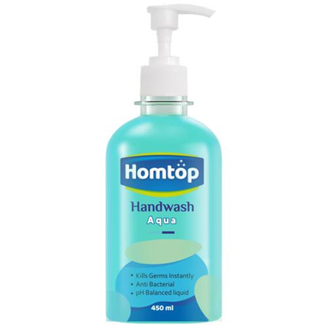 Hand Wash - Anti-Bacterial, pH Balanced, Kills Germs Instantly, Aqua