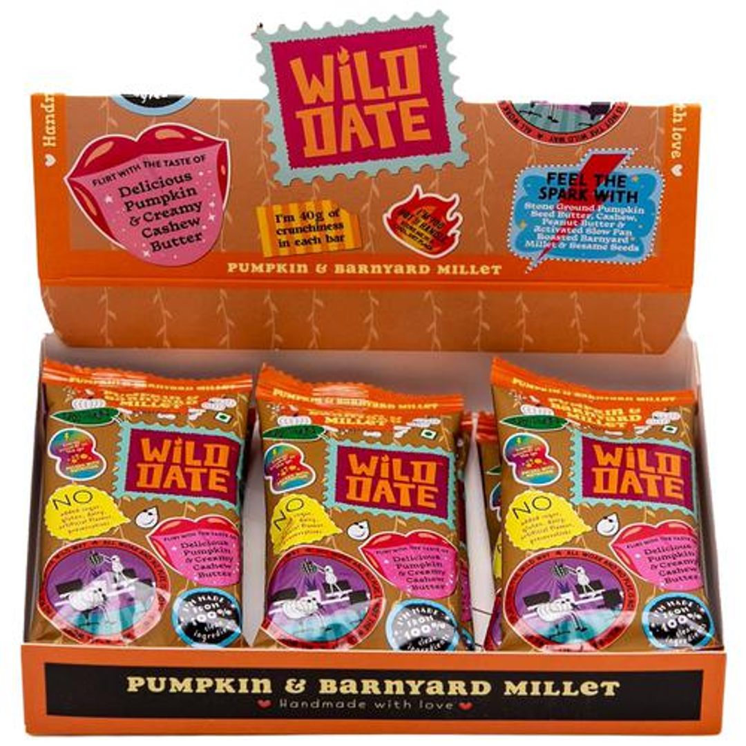 Pumpkin & Barnyard Millet Vegan Bar - Gluten-Free, No Refined Sugar Added