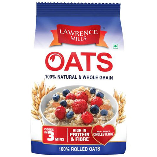 Rolled Oats - 100% Natural & Whole Grain, High In Protein & Fibre, Premium