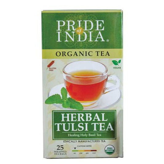 Herbal Tulsi Holy Basil Tea - Organic, Vegan, Gluten & Caffeine Free