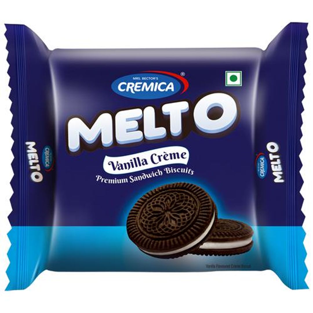 Melto Vanilla Creme Premium Sandwich Biscuit - Rich & Creamy