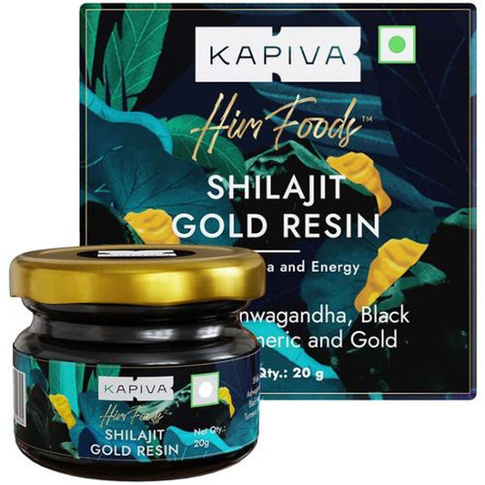 Shilajit Gold Resin - 100% Ayurvedic, Boosts Testosterone, For Stamina & Energy