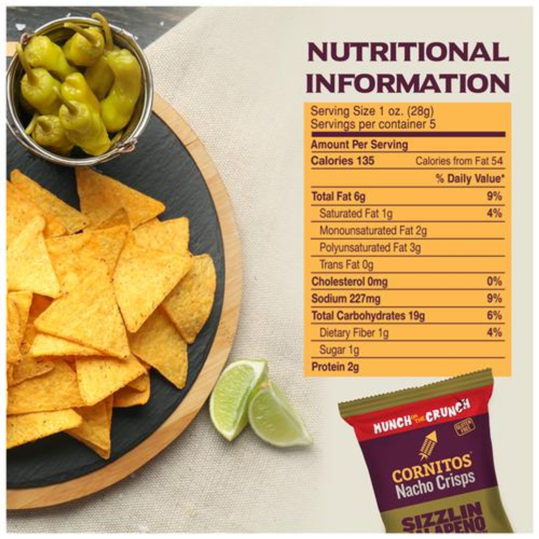 Nacho Crisps/Chips - Sizzlin Jalapeno, Gluten Free, Crunchy