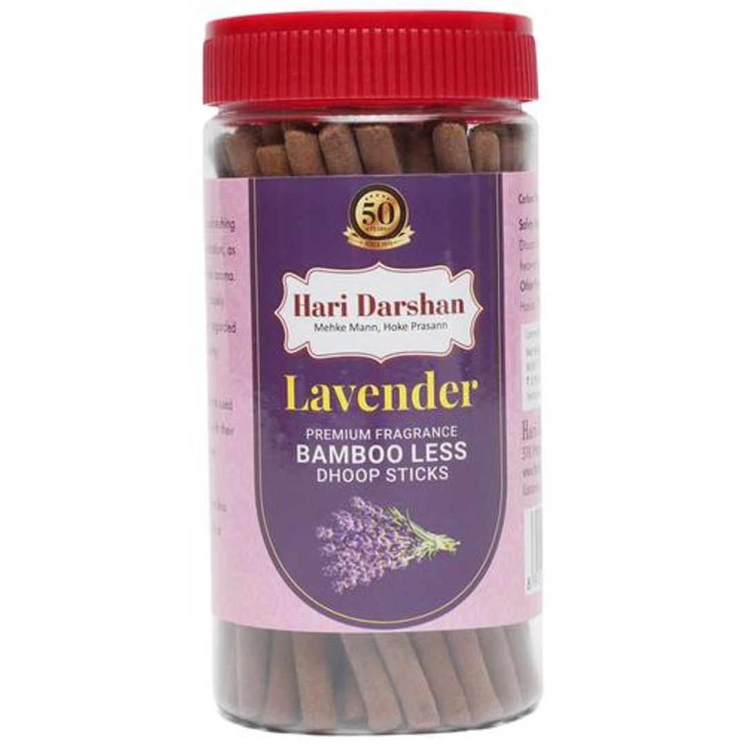 Lavender Bamboo Less Dhoop Sticks - Premium Fragrance, Carbon Free