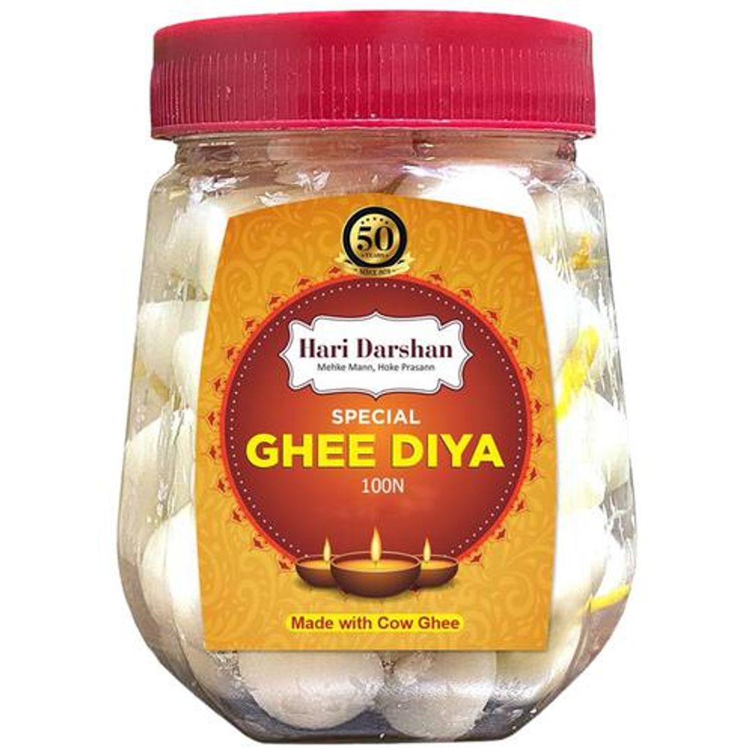 Special Ghee Diya Battis - Ready To Use, Burns Up To 25 Minutes