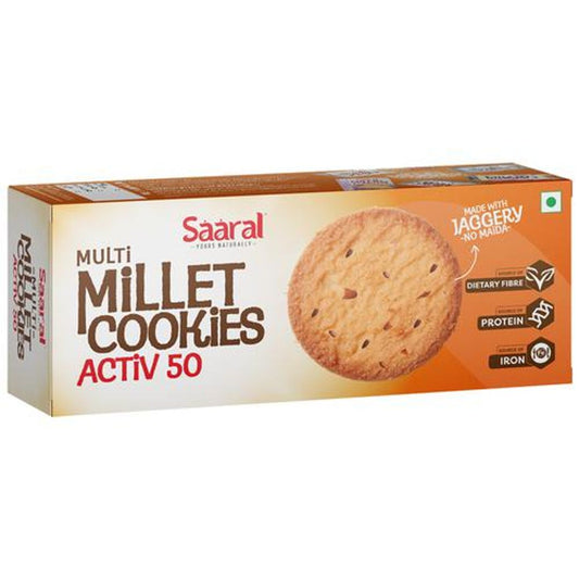 Multi Millet Cookies - Activ 50+, No Maida, Made With Jaggery