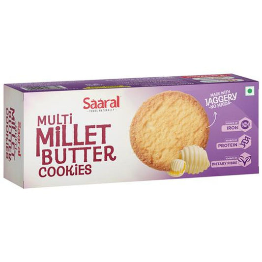 Multi Millet Butter Cookies - No Maida, Made With Jaggery