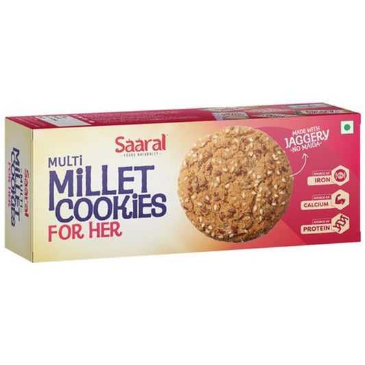 Multi Millet Cookies - No Maida, Made With Jaggery, For Her