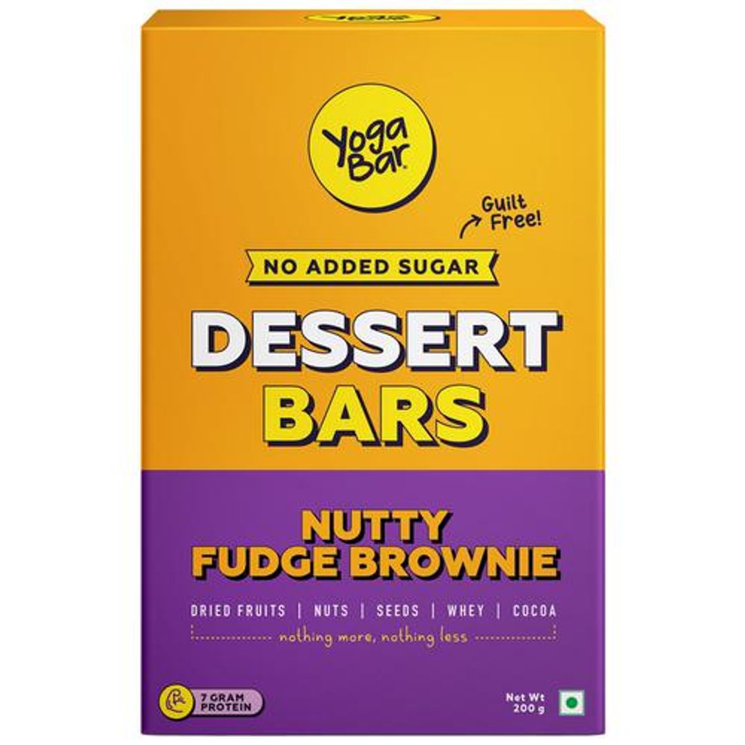 Dessert Bar - Nutty Fudge Brownie, No Added Sugar