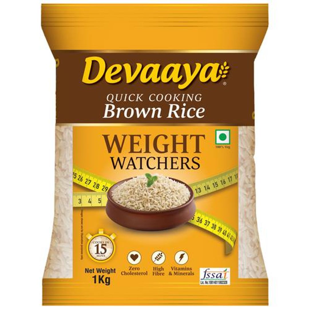 Devaaya Quick Cooking Brown Rice Weight Watchers - Ready In 15 Mins, Zero Cholesterol