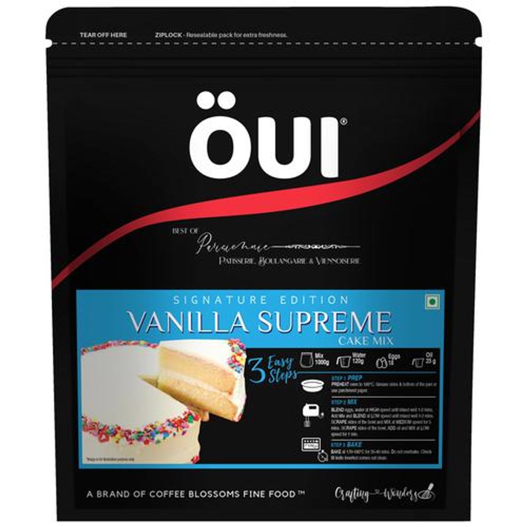 Vanilla Supreme Cake Mix - Signature Edition, Egg Based, Super Soft, Fluffy