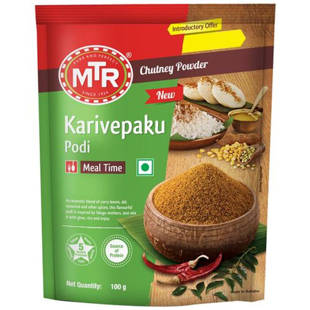 Karivepaku Podi - Chutney Powder, Source Of Protein