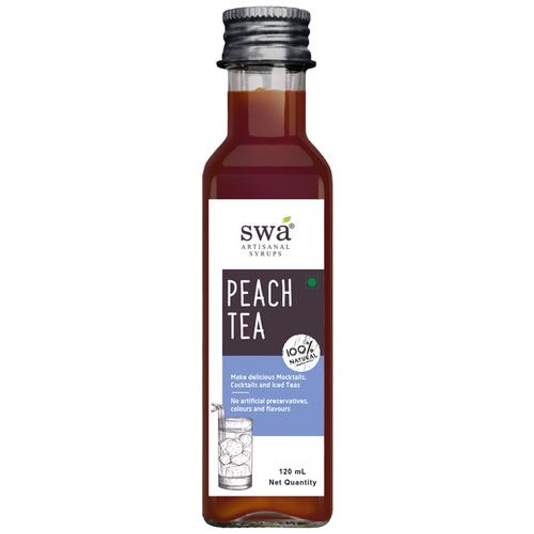 Peach Tea For Cocktails, Mocktails & Iced Teas - 100% Natural, No Preservatives